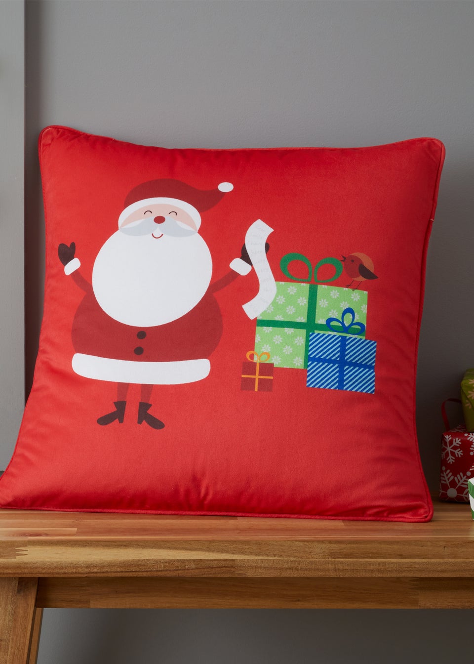 Catherine Lansfield Santa's Christmas Presents Cushion