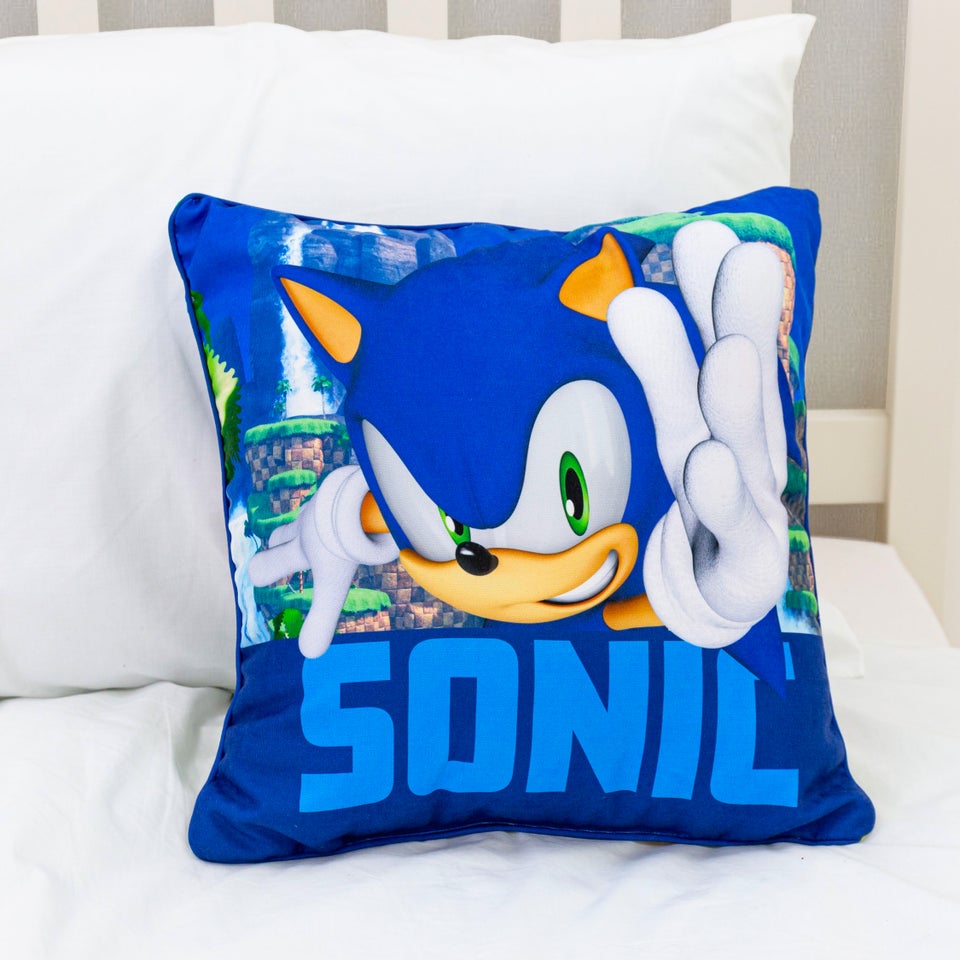 Sonic Moves Square Cushion