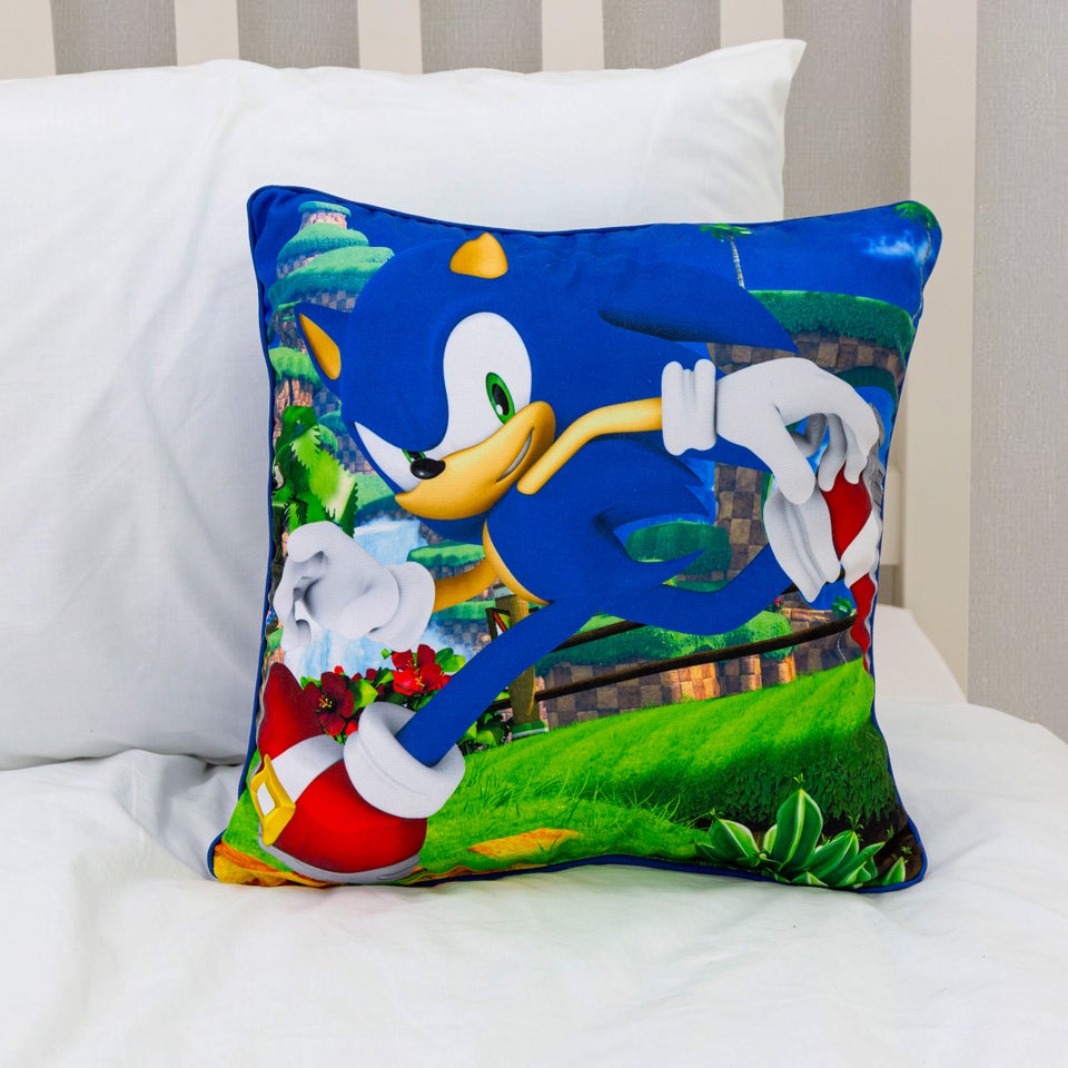 Sonic Moves Square Cushion