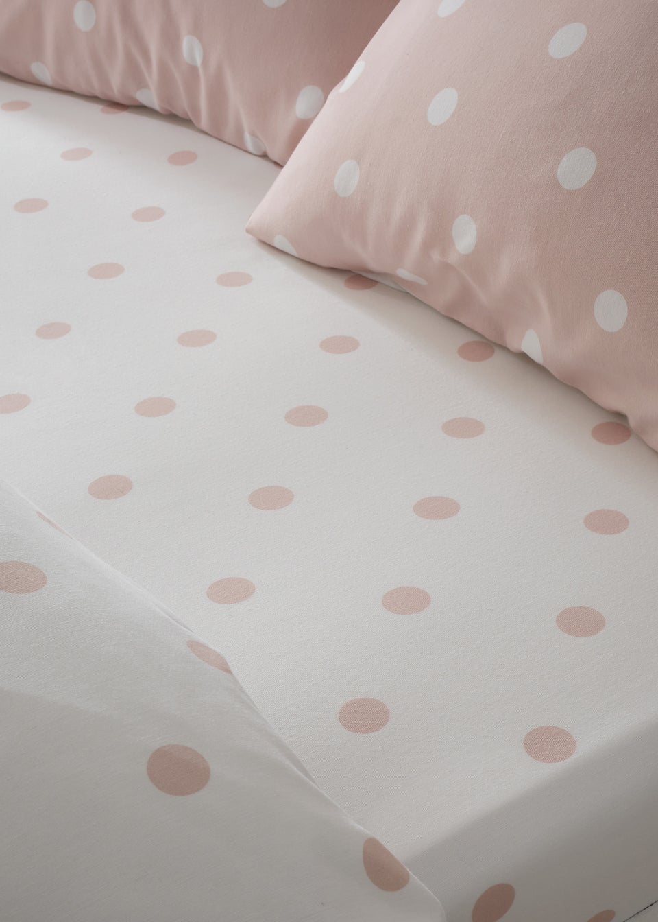 Catherine Lansfield Brushed Spot Fitted Bed Sheet Matalan