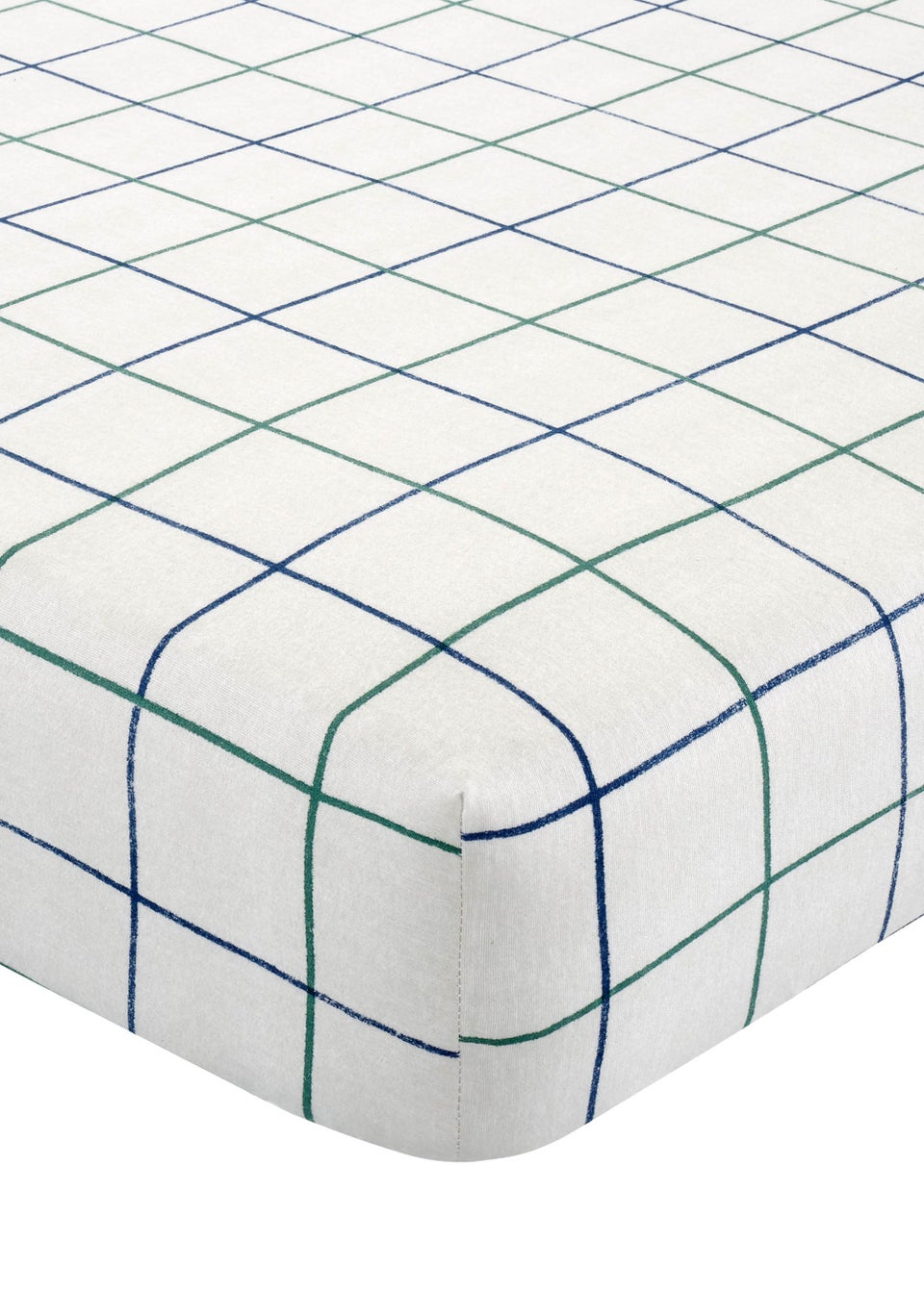 Catherine Lansfield Brushed Check Fitted Sheet