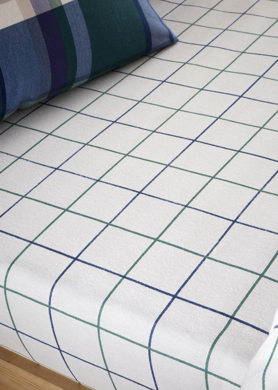 Catherine Lansfield Brushed Check Fitted Sheet Matalan