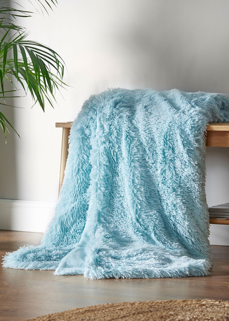 Catherine Lansfield Cuddly Deep Pile Blanket Throw 150x200cm Matalan