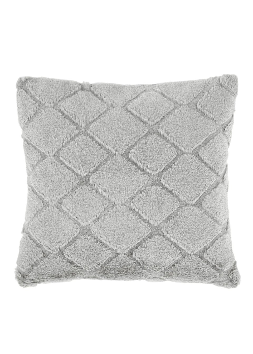 Catherine Lansfield Cosy Diamond Cushion (43x43cm)