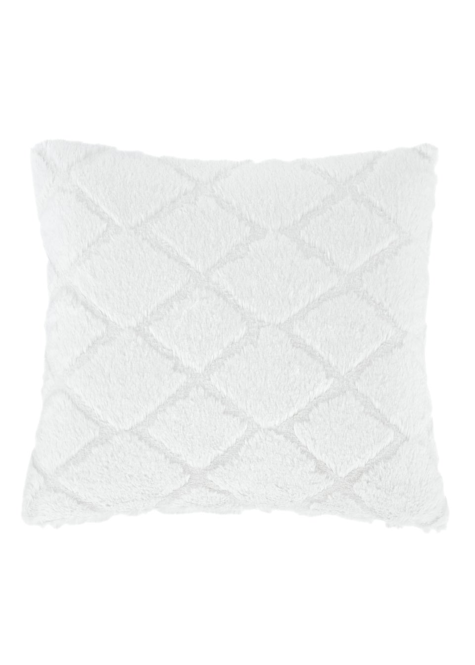 Catherine Lansfield Cosy Diamond Cushion (43x43cm)
