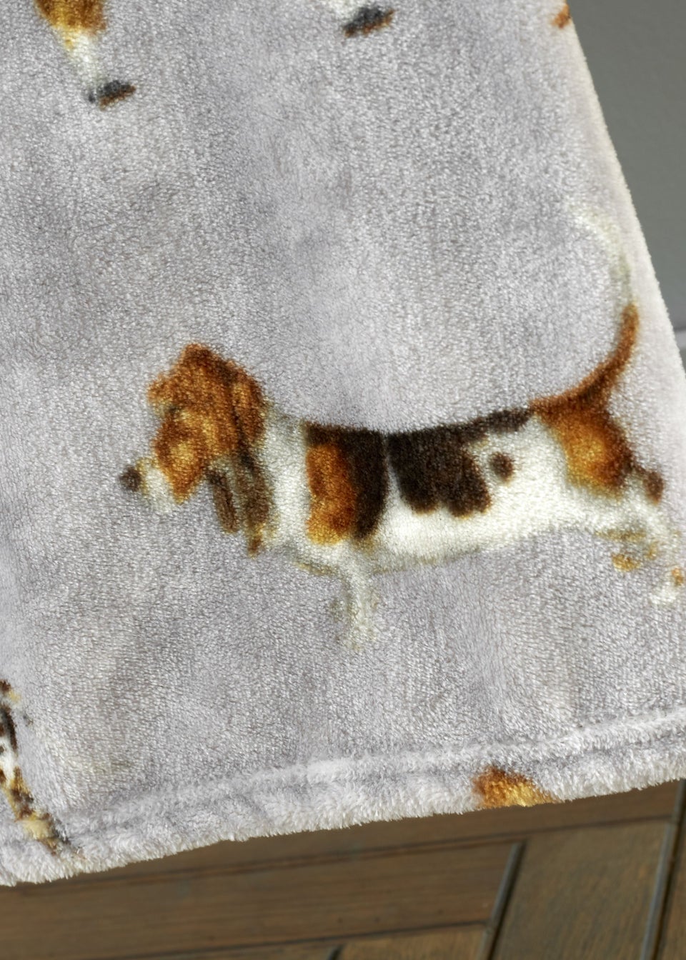 Catherine Lansfield Country Dogs Soft 130x170cm Blanket Throw
