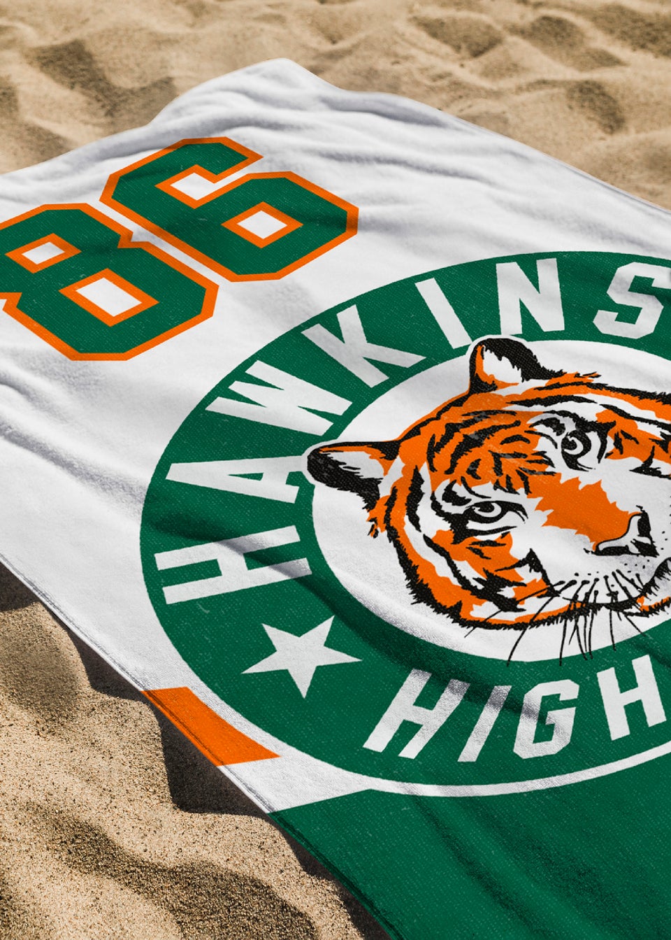 Stranger Things Hawkins High School Beach Towel