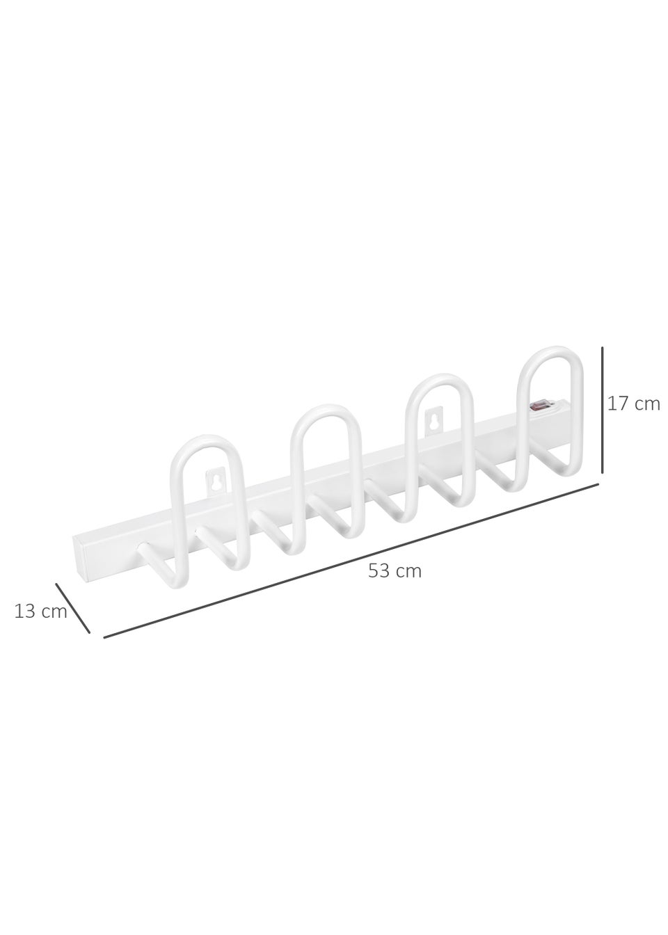 HOMCOM Wall Mounted Electric Shoe Dryer (17cm x 53cm x 13cm)