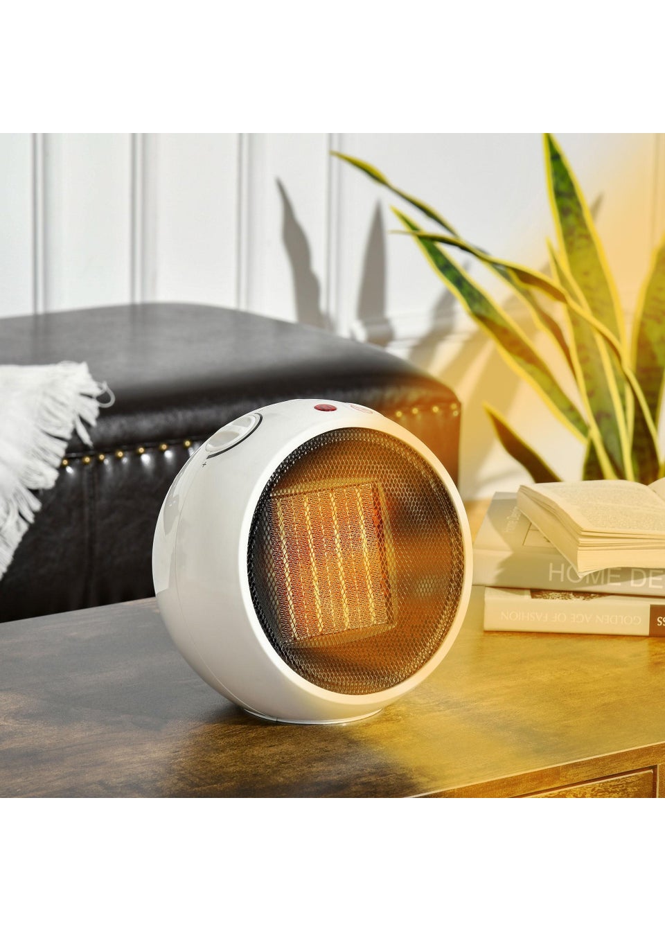 Tabletop Ceramic Space Heater (22cm x 18.5cm x 21cm) Matalan