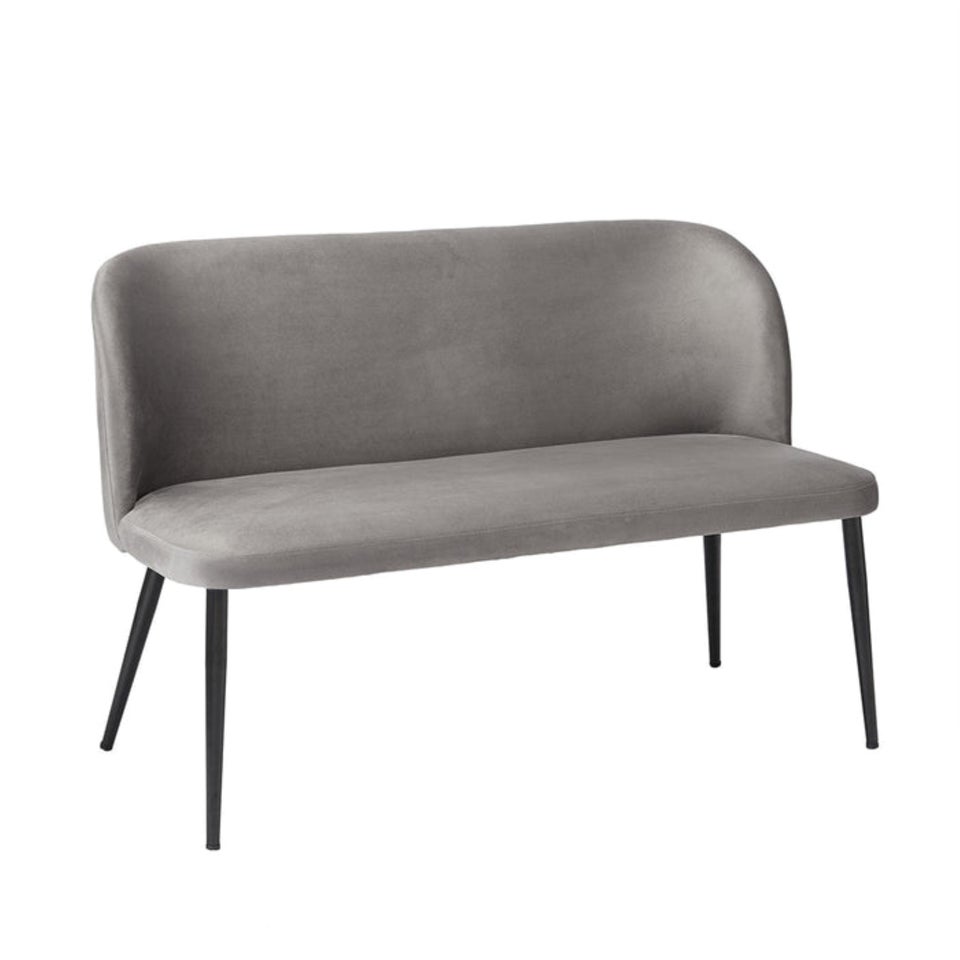 LPD Furniture Zara Dining Bench Grey (810x615x1210mm)