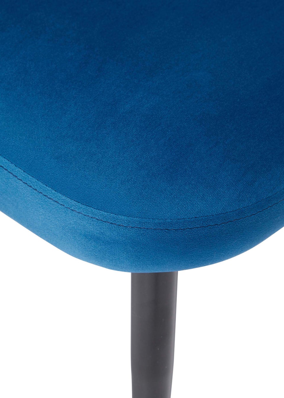 LPD Furniture Set of 2 Zara Dining Chairs Blue (810x615x520mm)