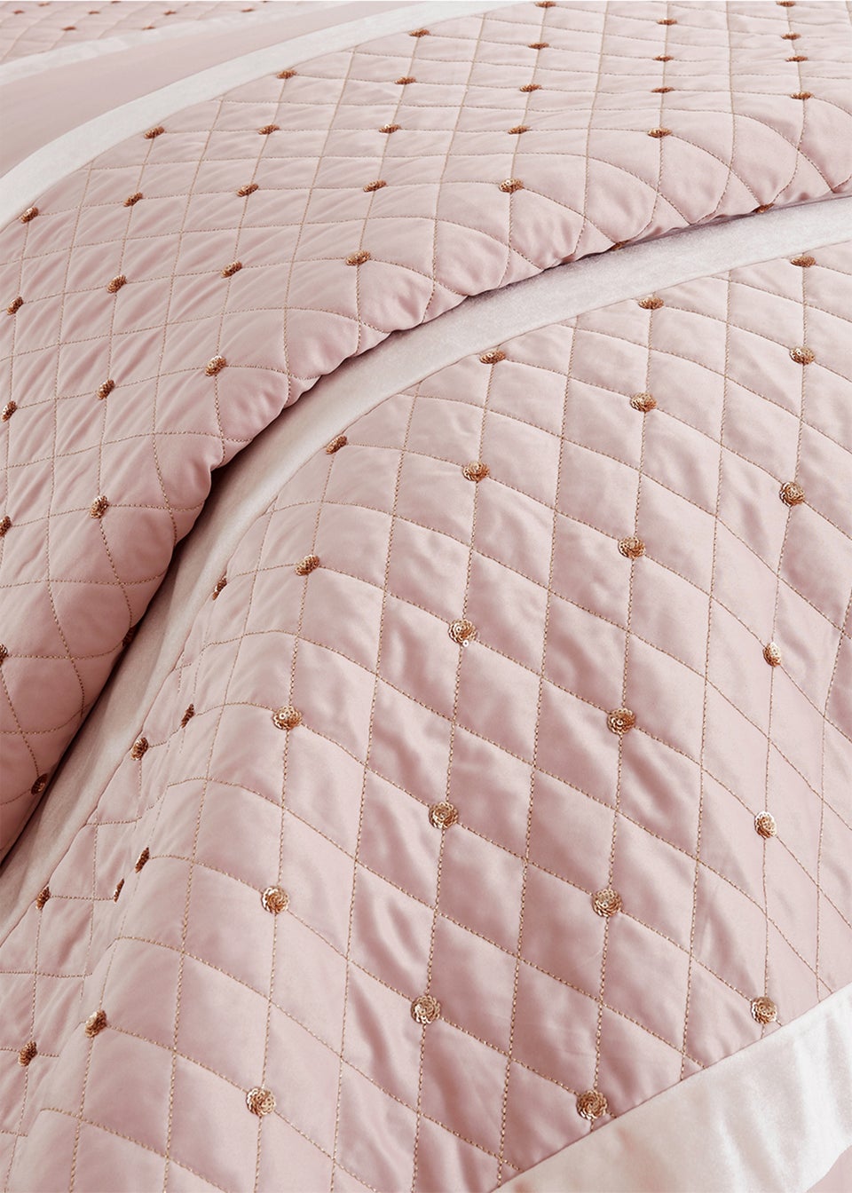 Catherine Lansfield Sequin Cluster Quilted Bedspread