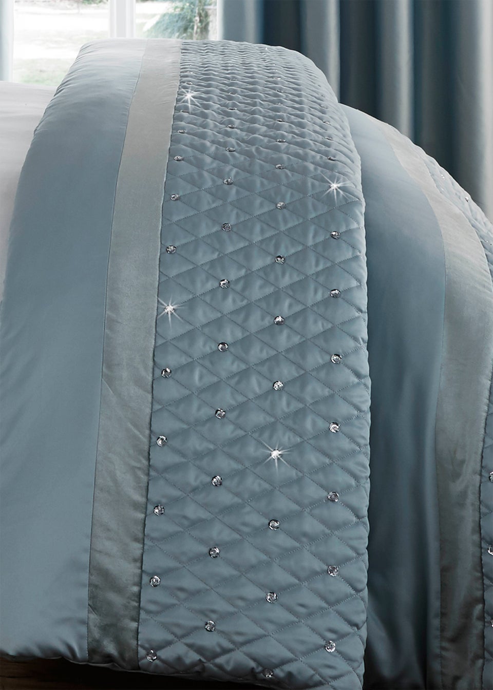 Catherine Lansfield Sequin Cluster Quilted Bedspread Matalan