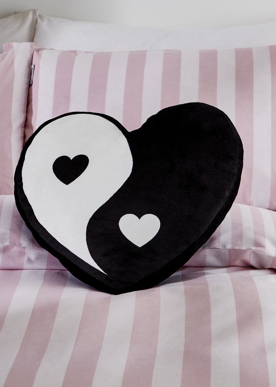 Sassy B Ying To My Yang Heart Shaped Cushion (40x38cm)