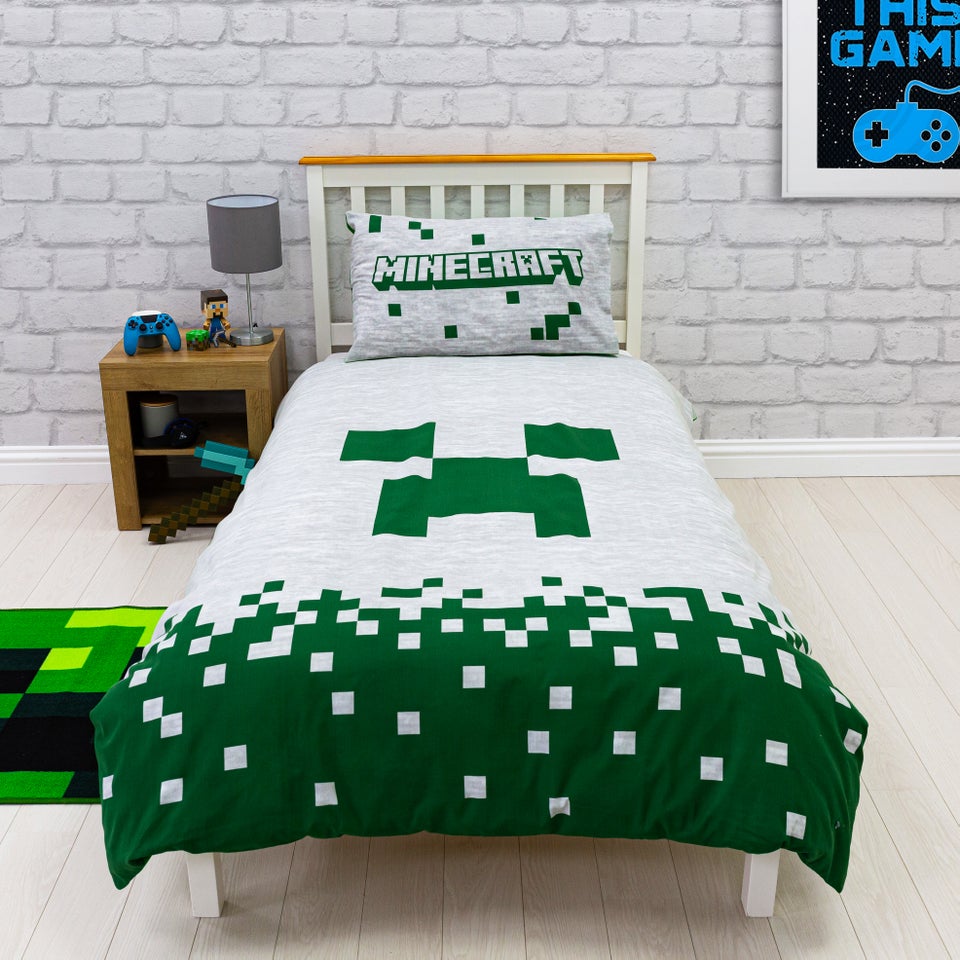 Minecraft Pixels Duvet Cover