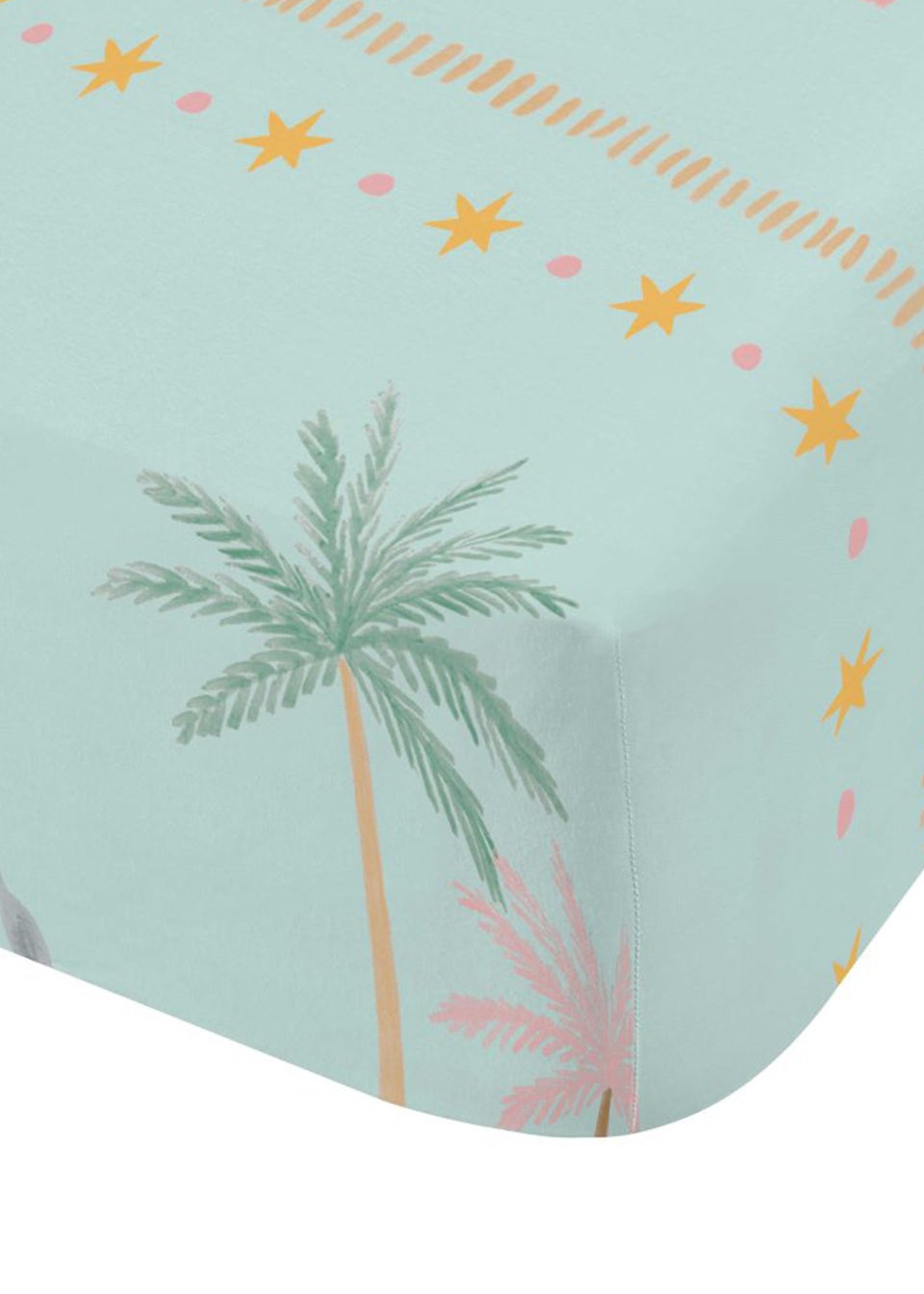 Pineapple Elephant Paradise Desert Animals Fitted Bed Sheet