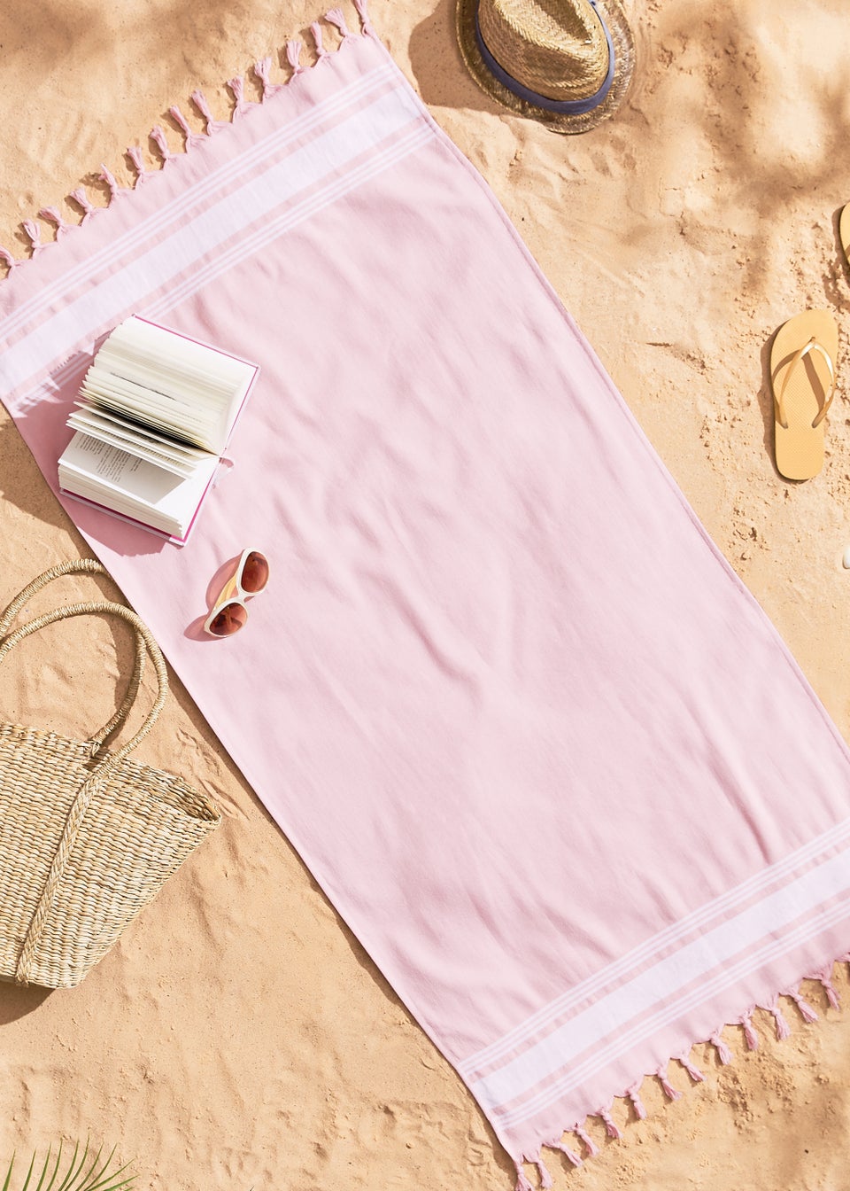 Catherine Lansfield Hammam Cotton Beach Towel Beach Towel