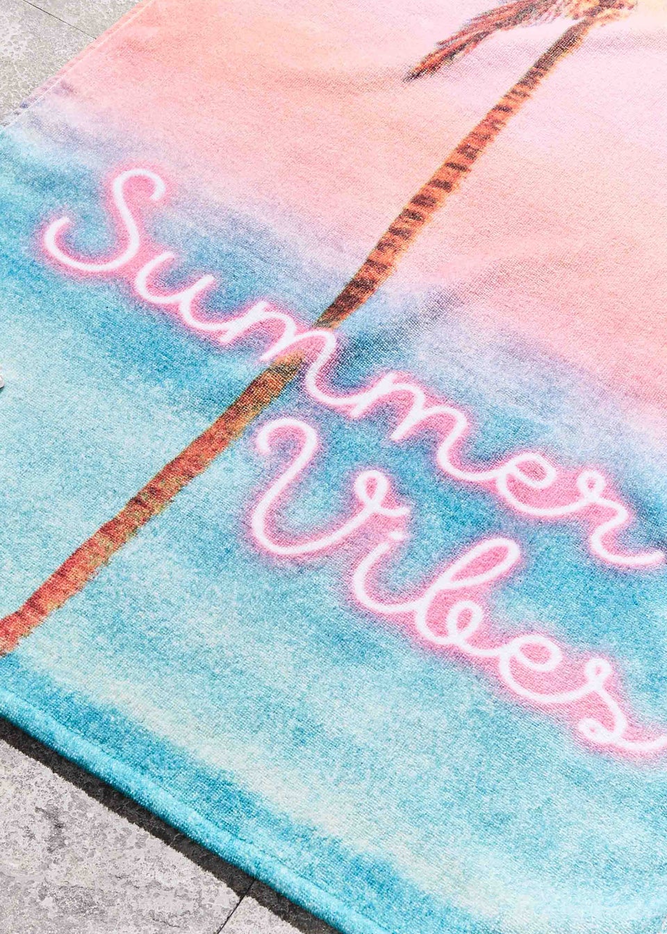 Sassy B Summer Vibes Cotton Beach Towel