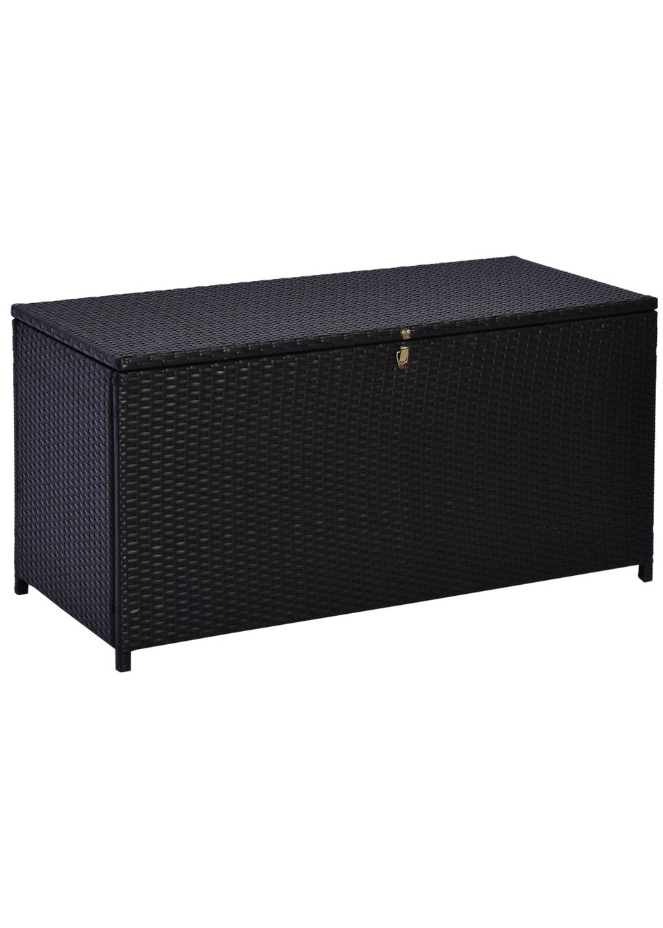 Outsunny Large Rattan Storage Box Garden Chest