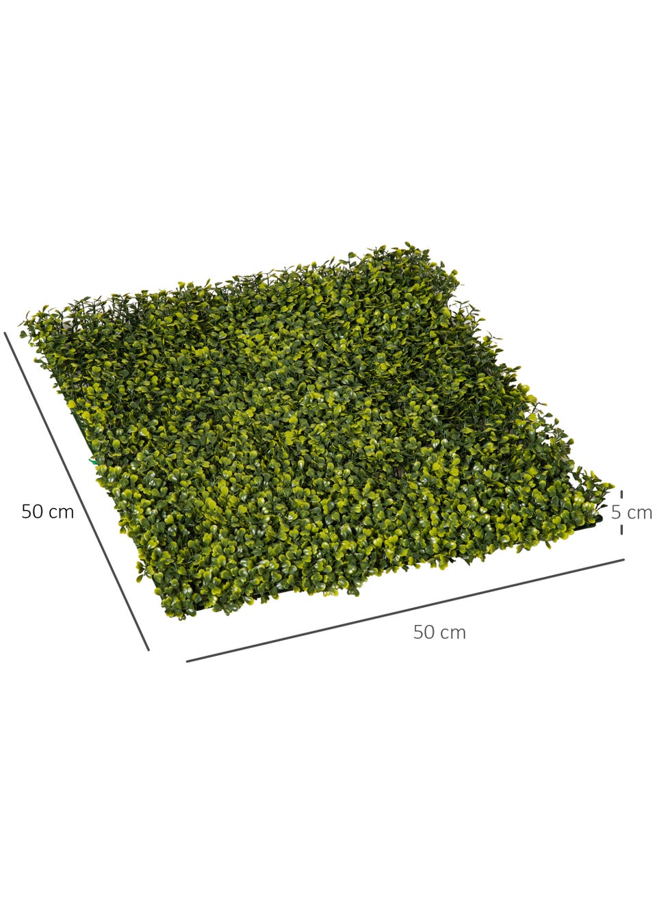 ULAND Artificial Boxwood Hedge Panels - 6 Pack 20x20 Inch Faux Greenery For Outdoor Privacy
