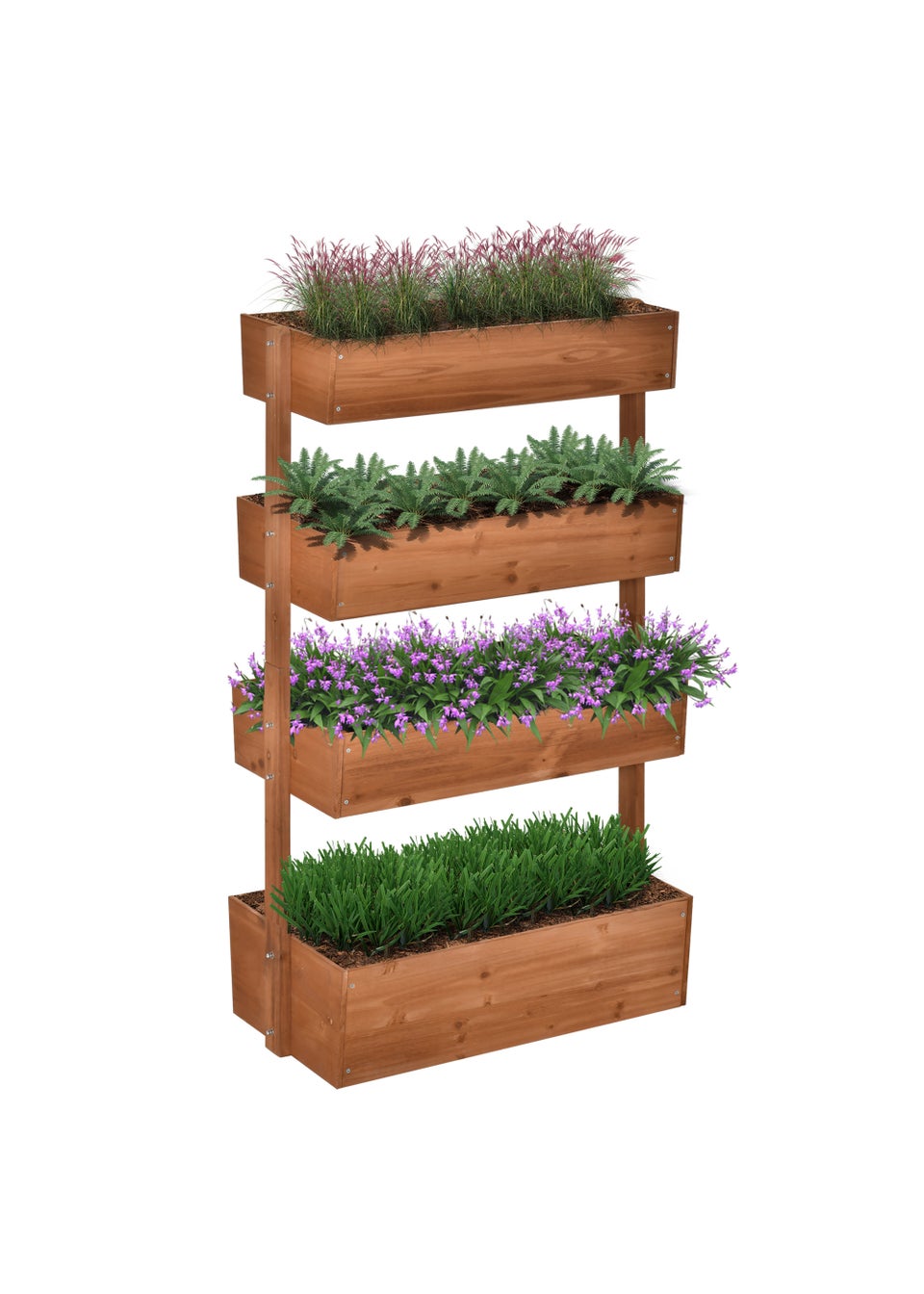 Outsunny Raised Garden Bed Box (85cm x 45cm x 141cm)