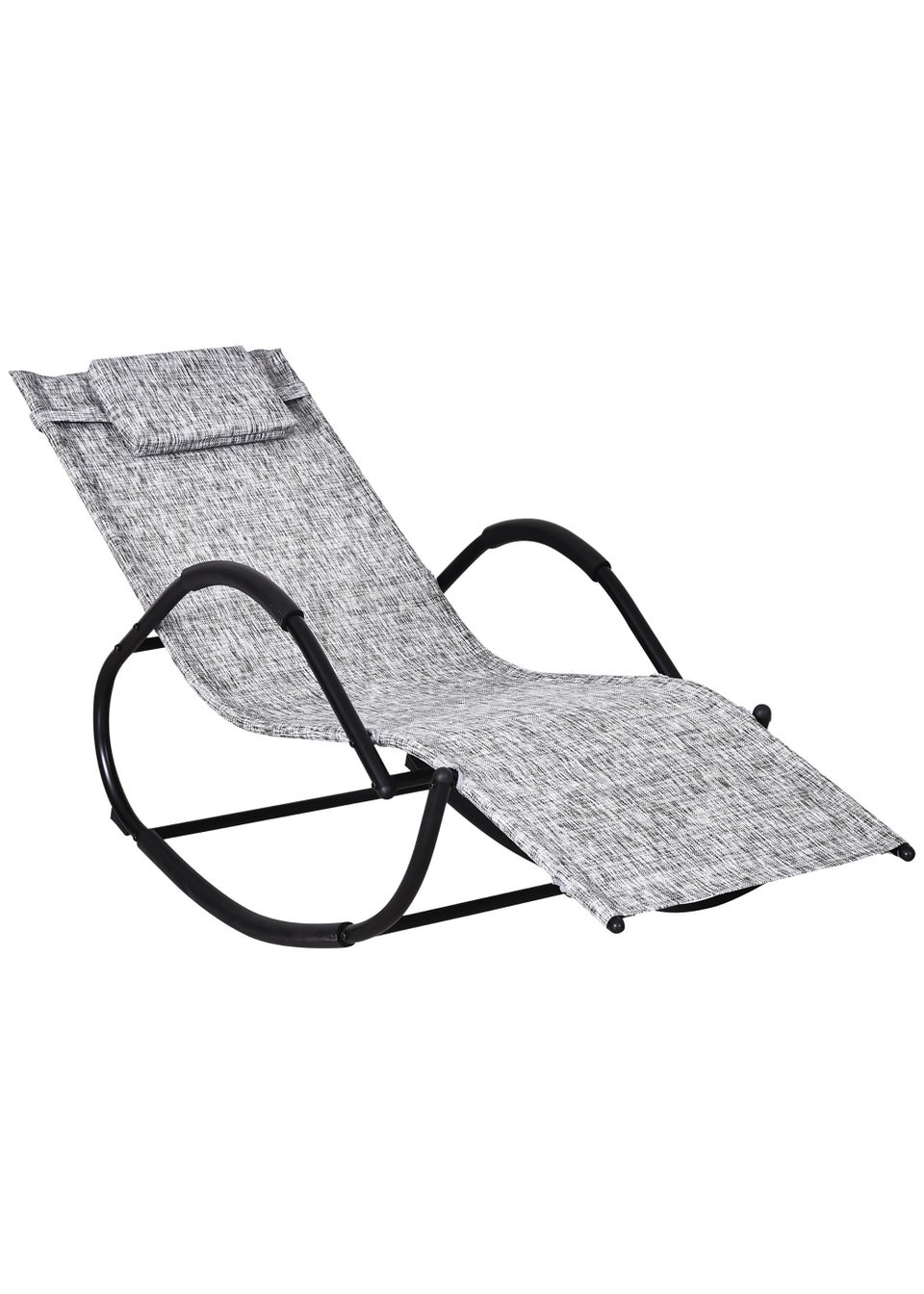 Outsunny Zero Gravity Rocking Lounge Chair (160cm x 61cm x 79cm)