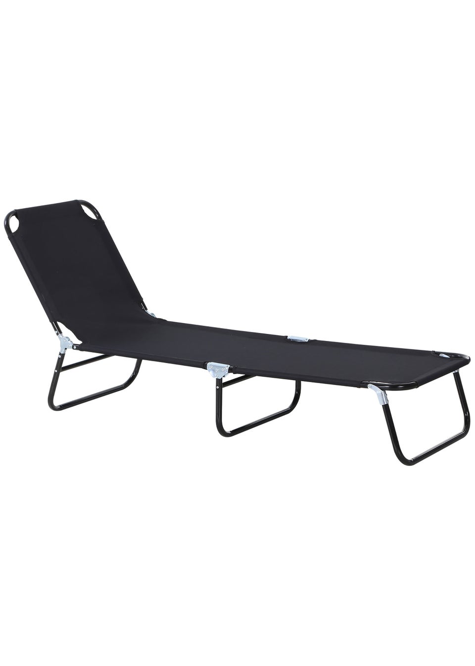 Outsunny 2 Piece Folding Sun Lounger 190cm x 56cm x 28cm Matalan