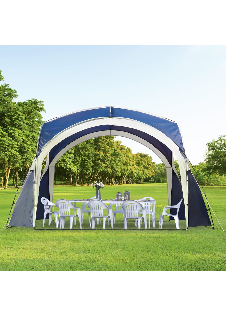 Outsunny Outdoor Gazebo Dome Tent  (350cm x 350cm x 222cm)
