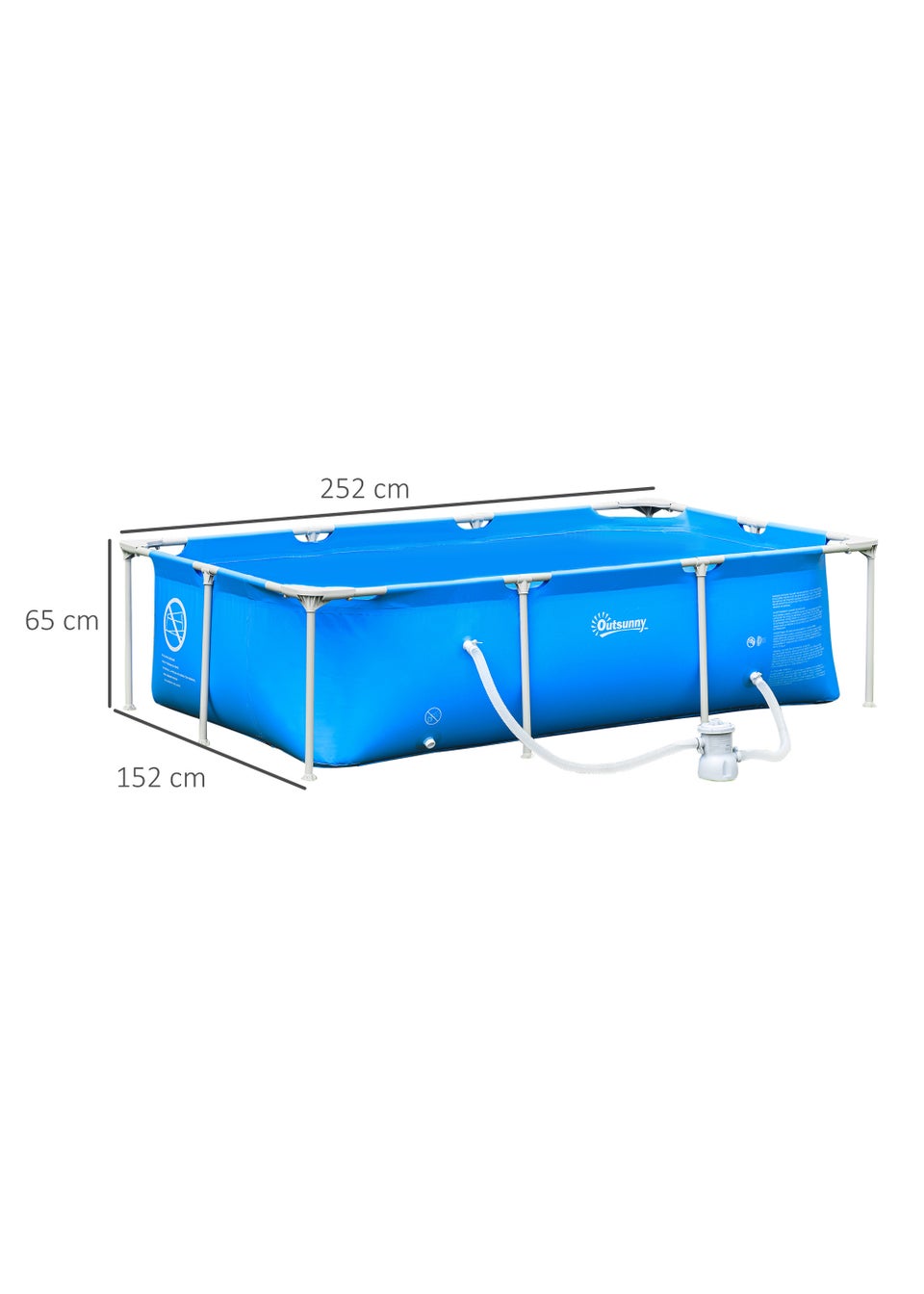 Outsunny Steel Swimming Pool Frame