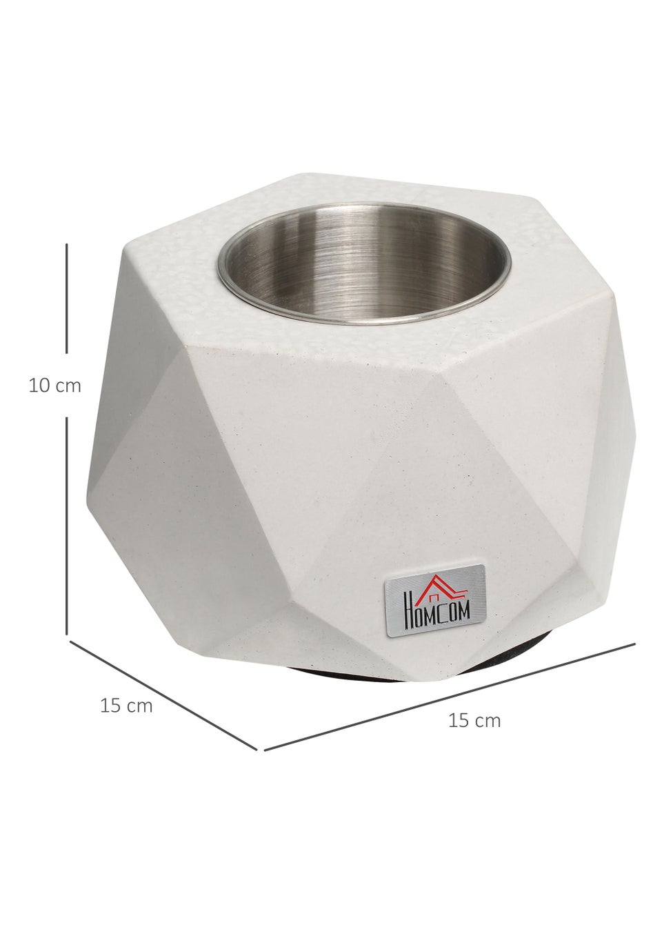 HOMCOM Tabletop Firepit Bowl (10cm x 15cm x 15cm)
