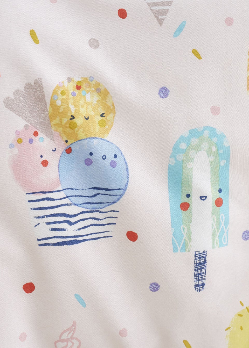 Catherine Lansfield Ice Cream Fundae Lined Eyelet Curtains