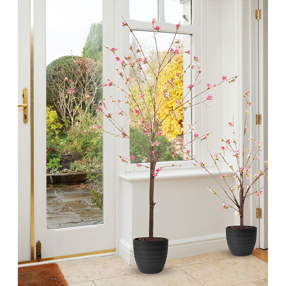 Premier Decorations Artificial Peach Blossom Tree 168cm