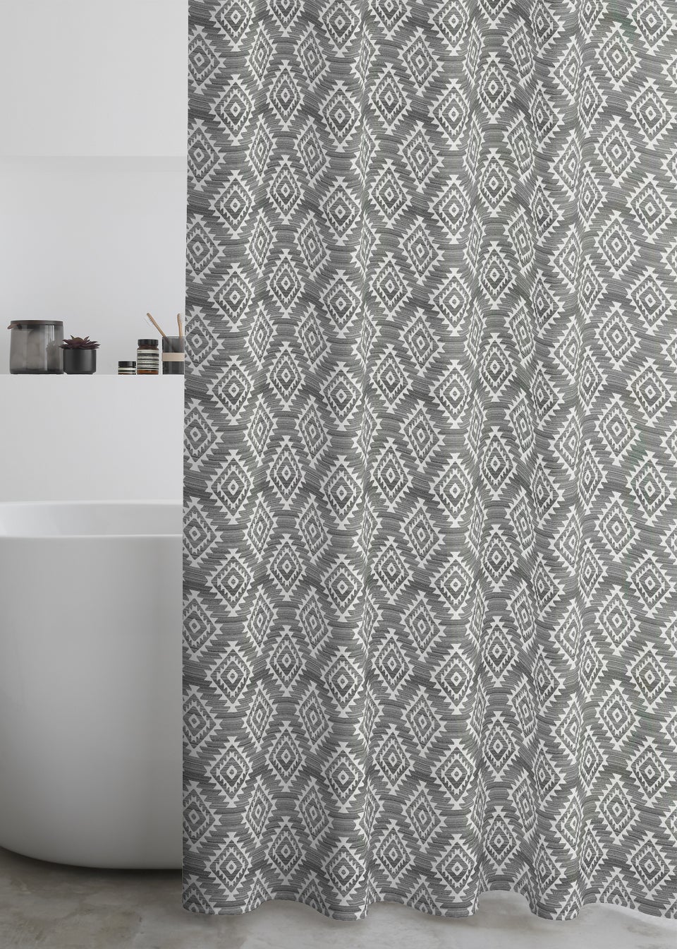 Catherine Lansfield Aztec Geo Shower Curtain
