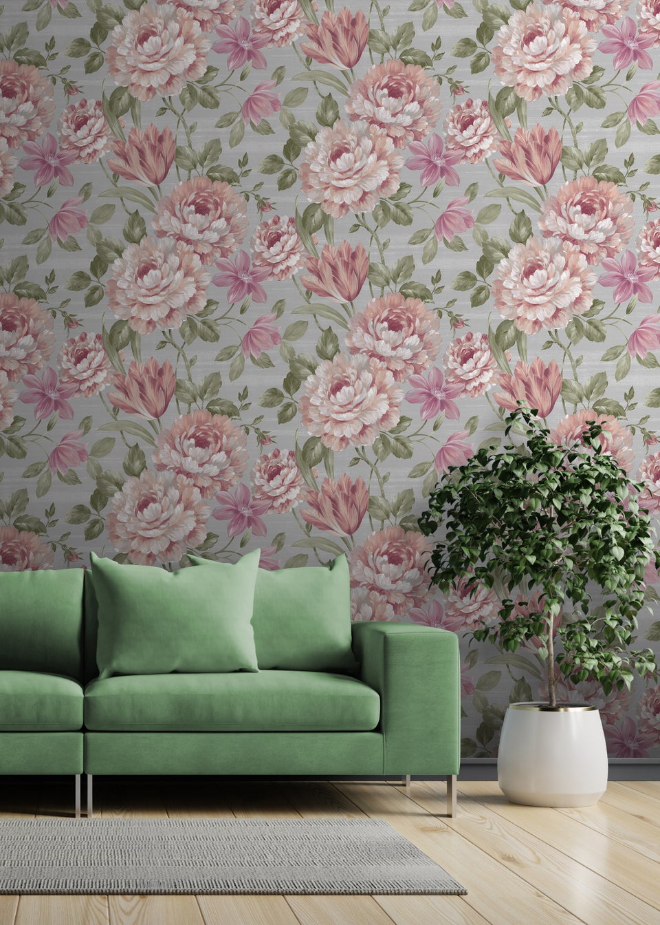 Muriva Fayre Floral Wallpaper