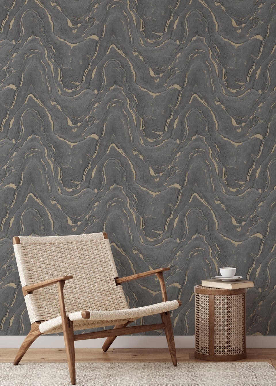 Muriva Woodgrain Wallpaper