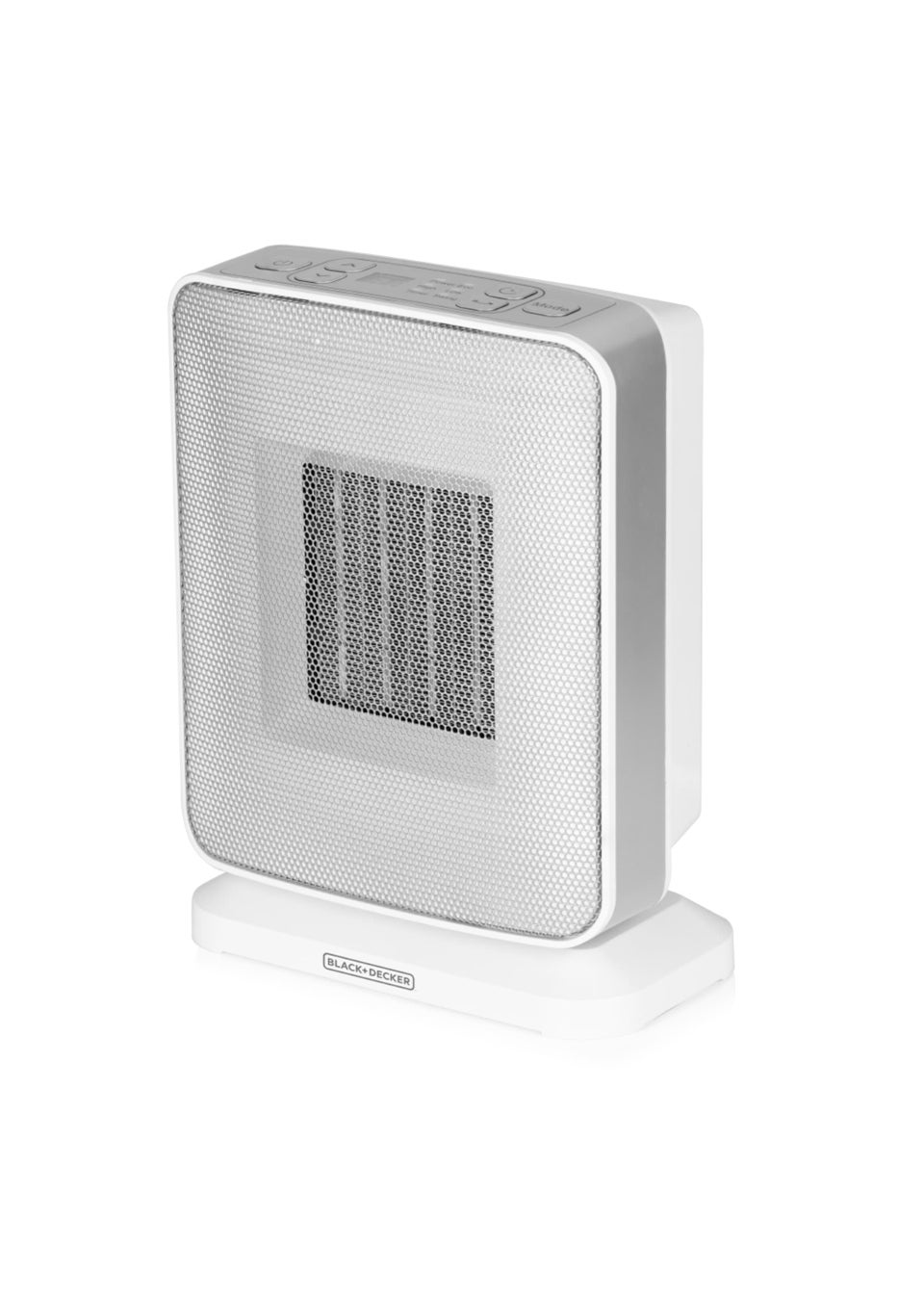 Black & Decker 1.8KW Digital PTC Fan Heater with Timer and LED Display Silver