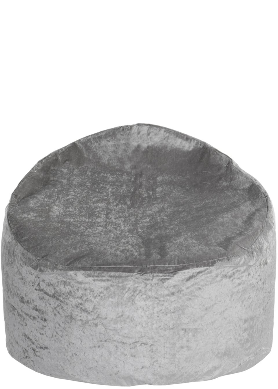 Crushed store velvet beanbag