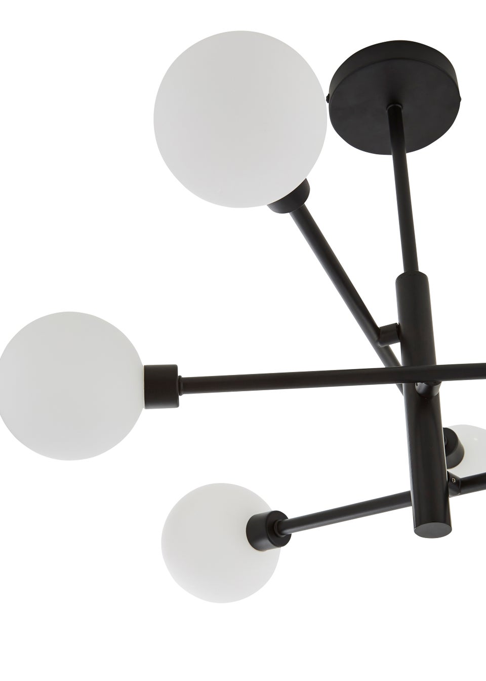 Inlight Nova Semi Flush Ceiling Light Black (56cm x 60cm x 60cm)
