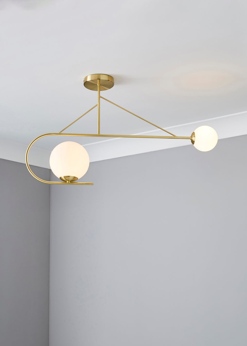 Inlight Balanced Bar Pendant Brass Ceiling Light (35cm x 62cm x 15cm)