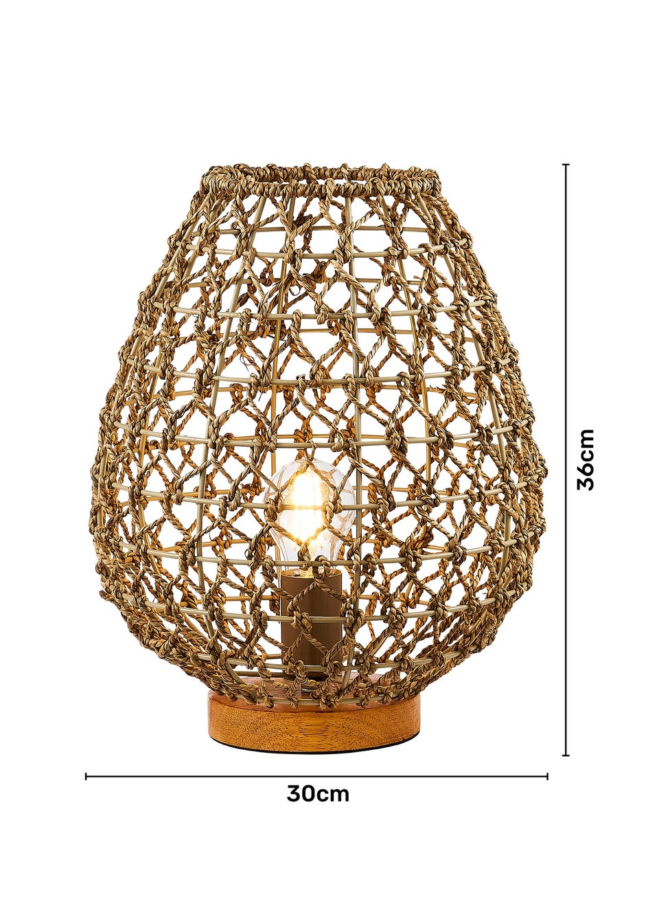 Inlight Natural Vessel Table Lamp (36cm x 30cm)