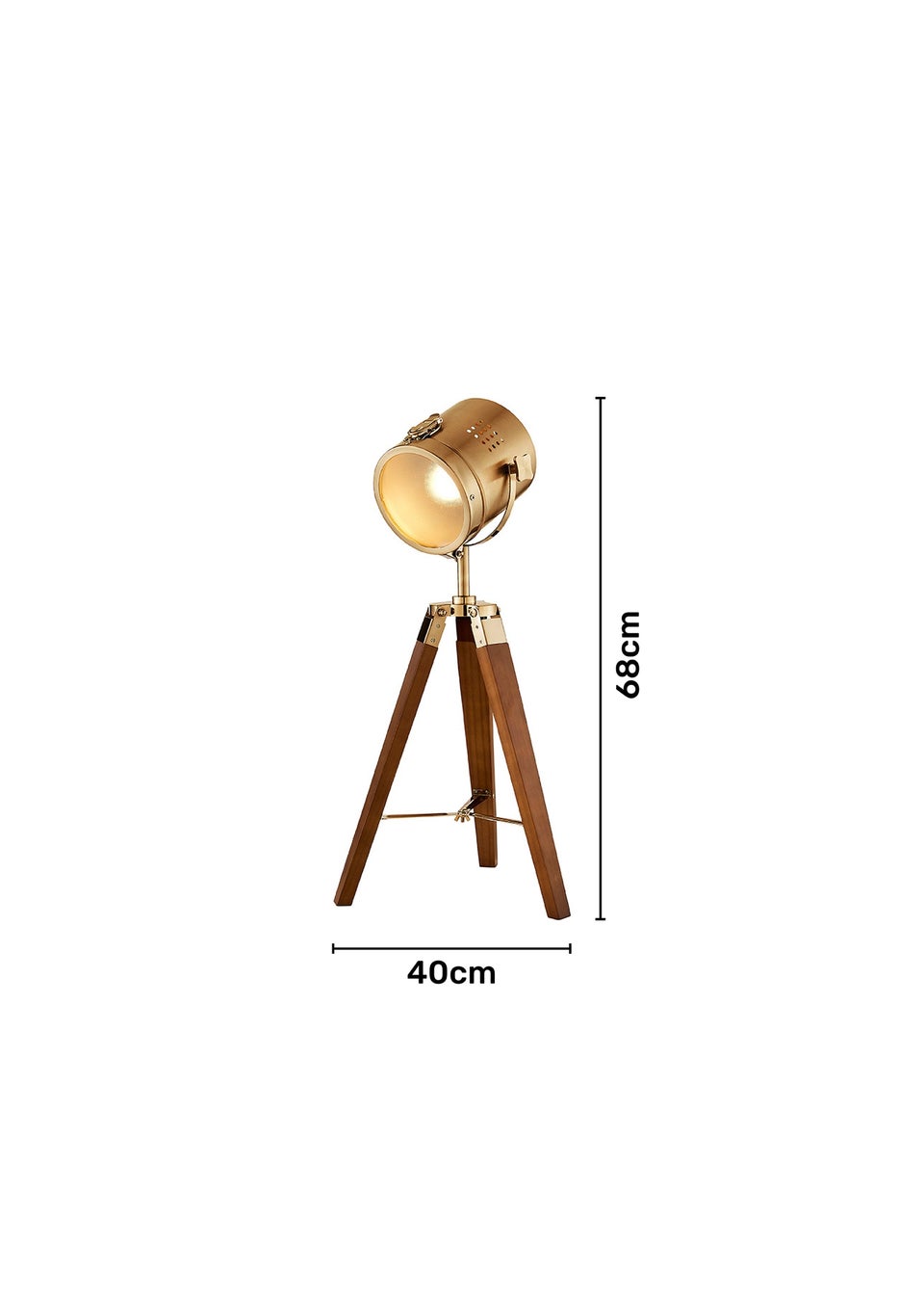 Inlight Finn Spotlight Table Lamp (68cm x 40cm x 40cm)