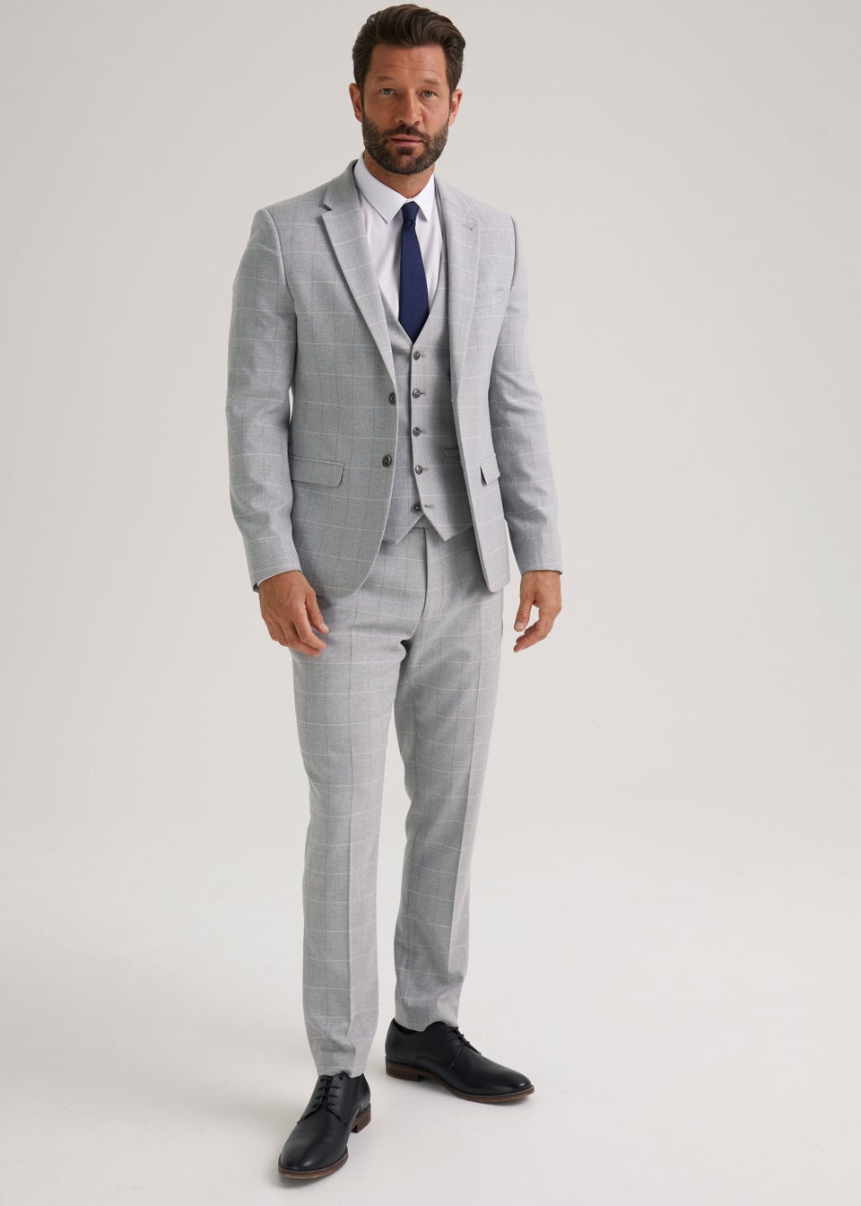 Taylor & Wright Grey Jackman Suit Waistcoat