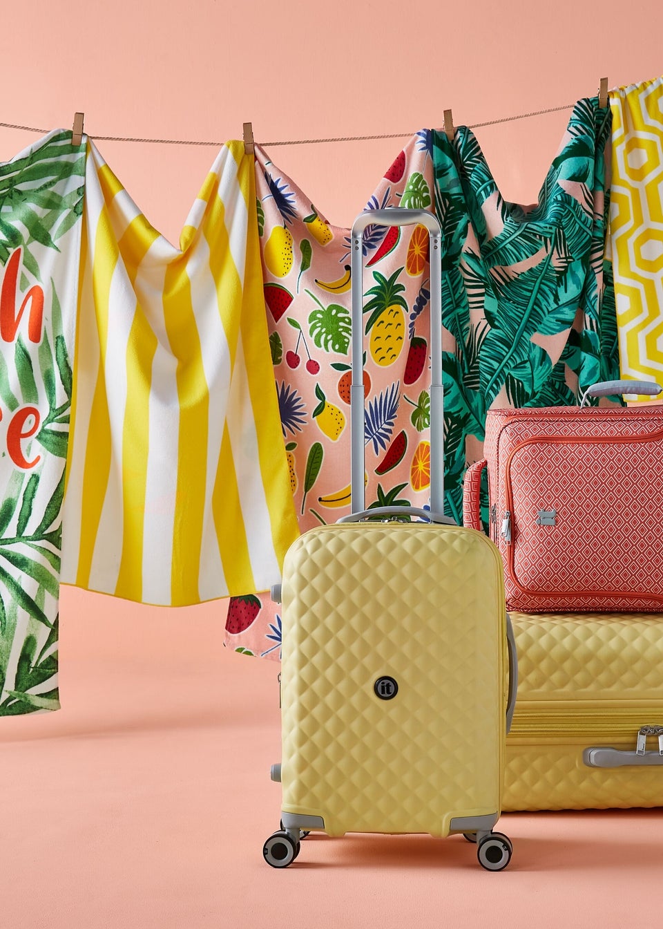 Yellow suitcase matalan best sale