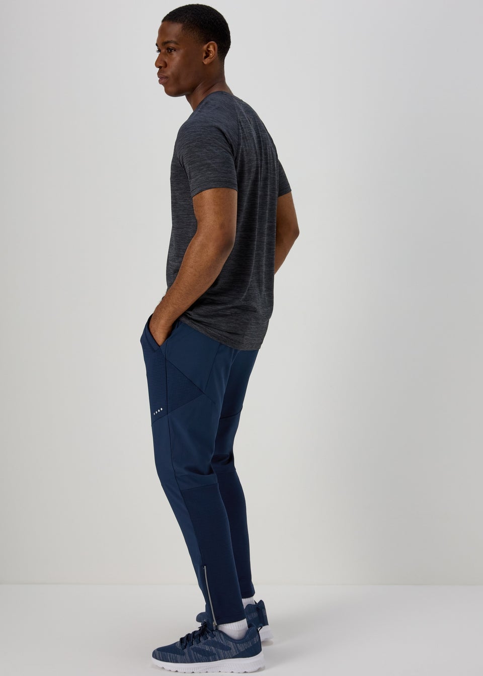 Souluxe Navy Panel Sports Joggers Matalan