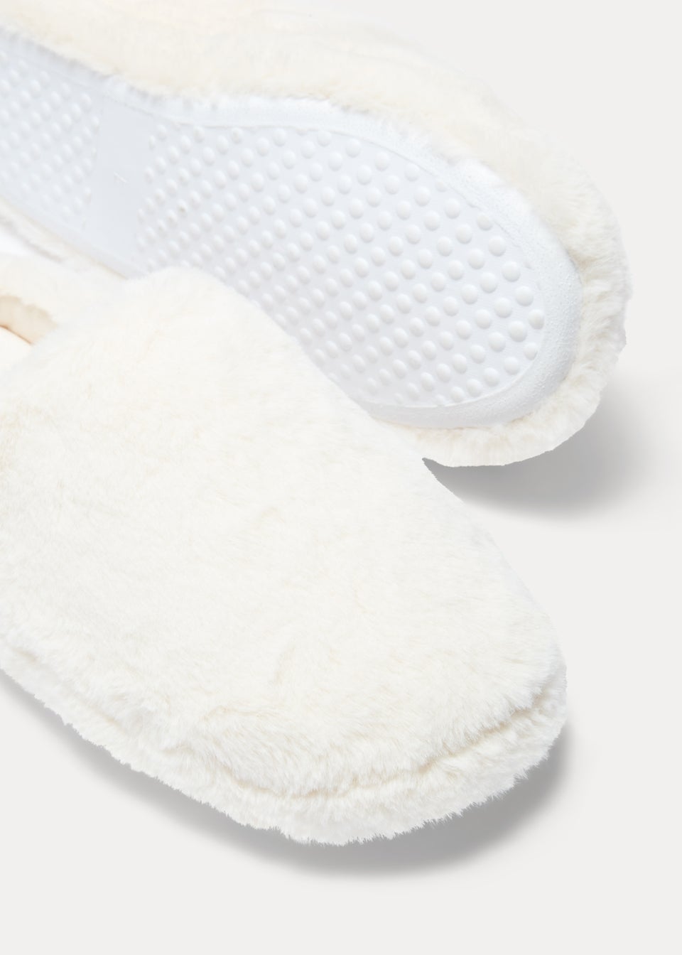 Cream Mule Slippers