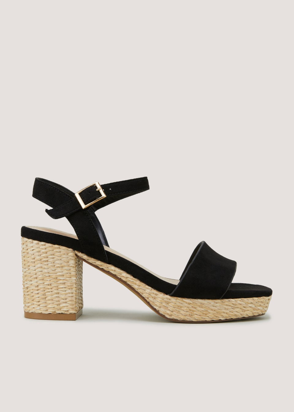 Matalan black on sale strappy sandals