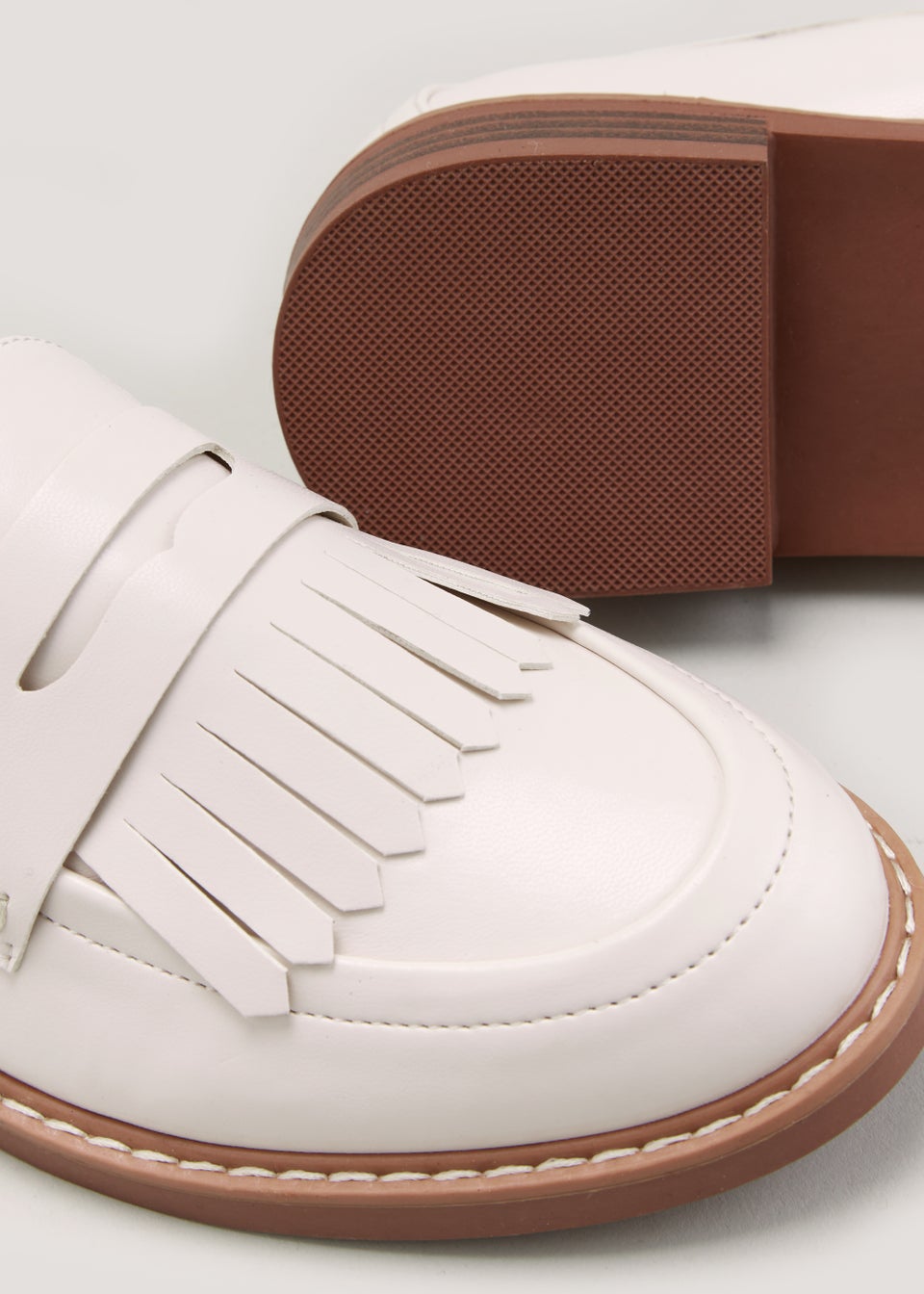 White Tassel Loafers