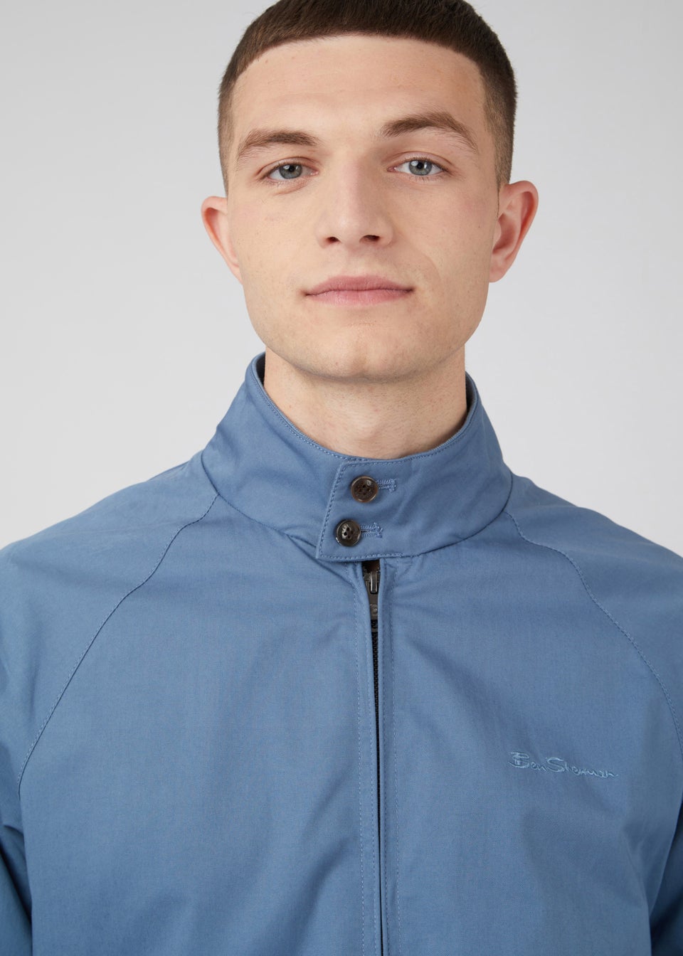 Ben Sherman Blue Harrington Jacket