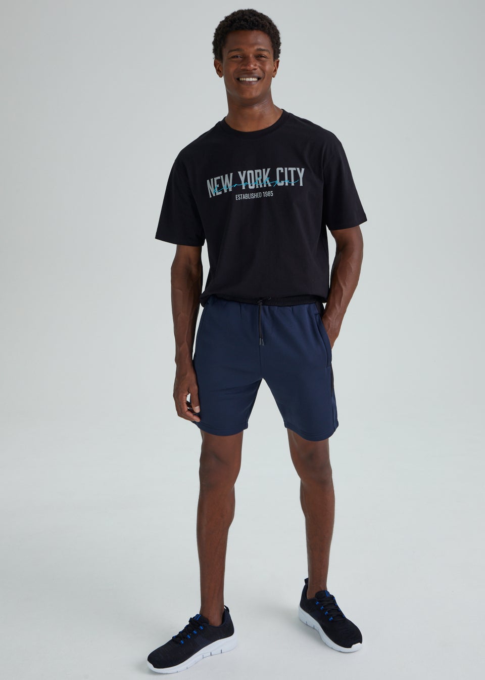 US Athletic Navy Jogger Shorts
