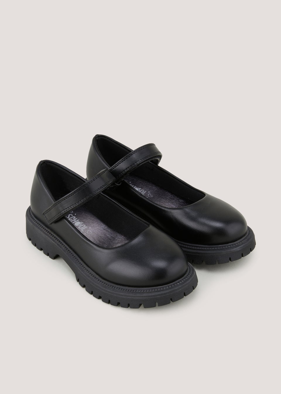 Girls Black School Shoes (Younger 10-Older 5)